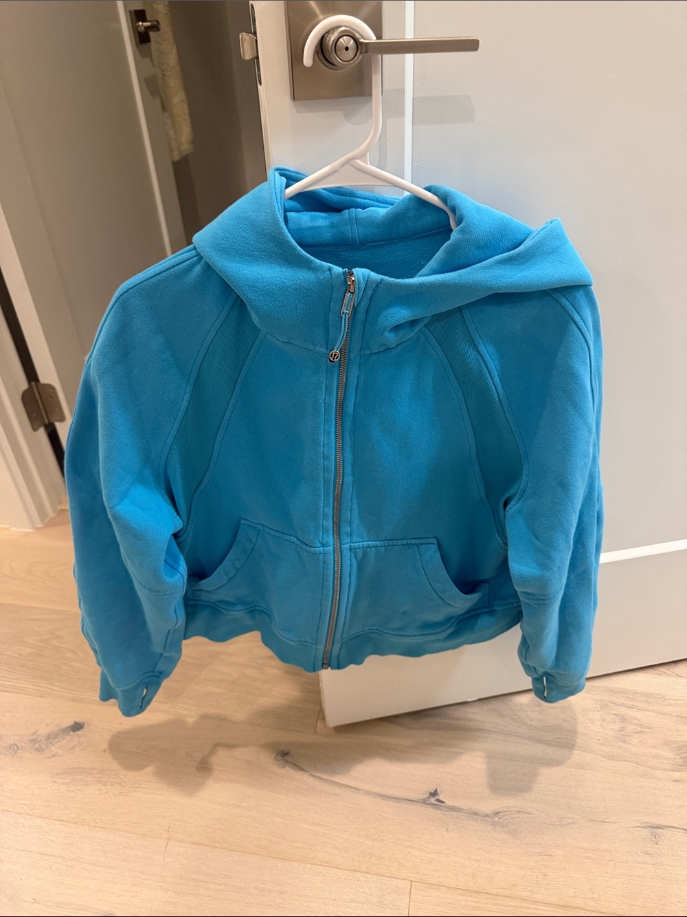 lululemon athletica Bright Blue Full-Zip Hoodie Sweater